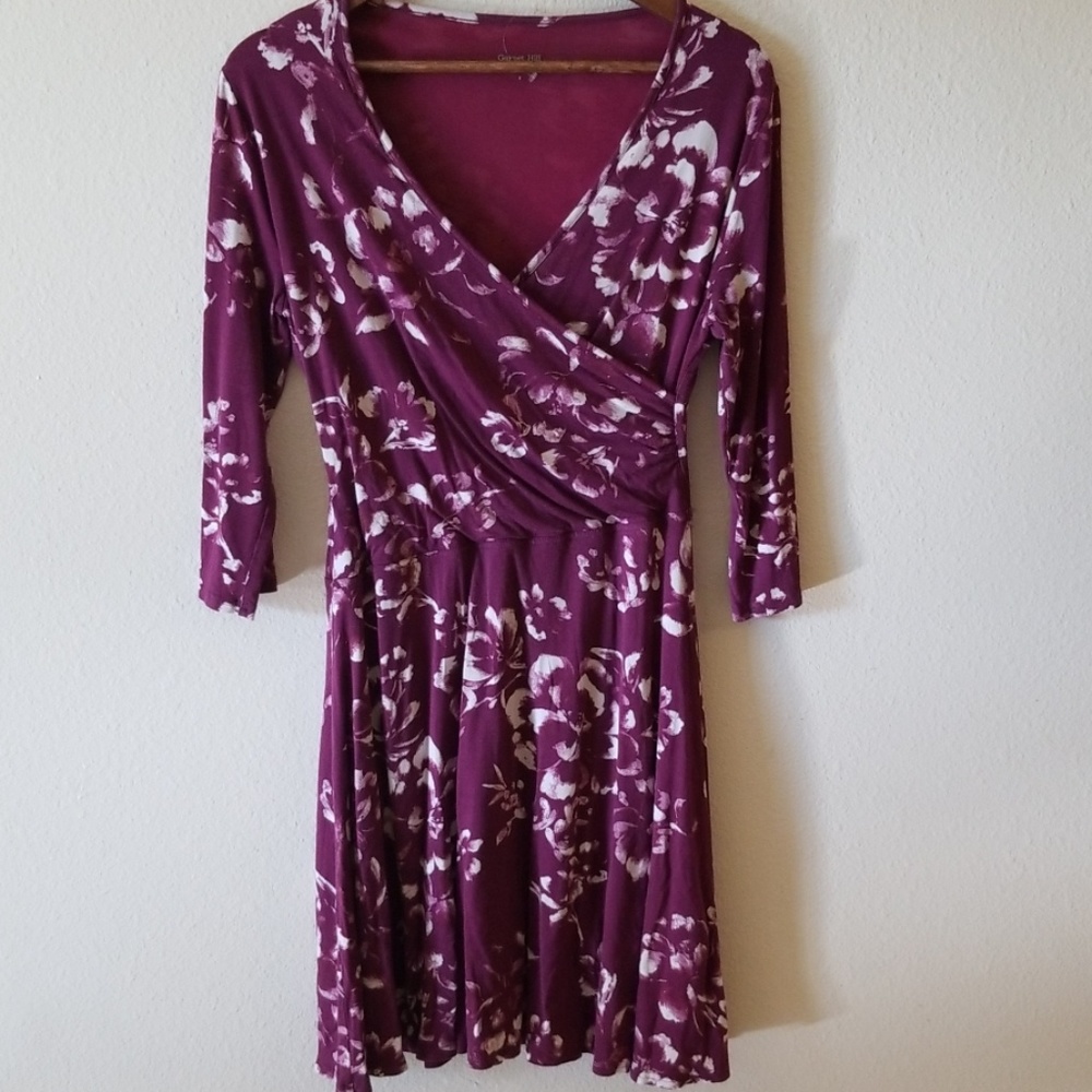 5/15$ Plum floral dress